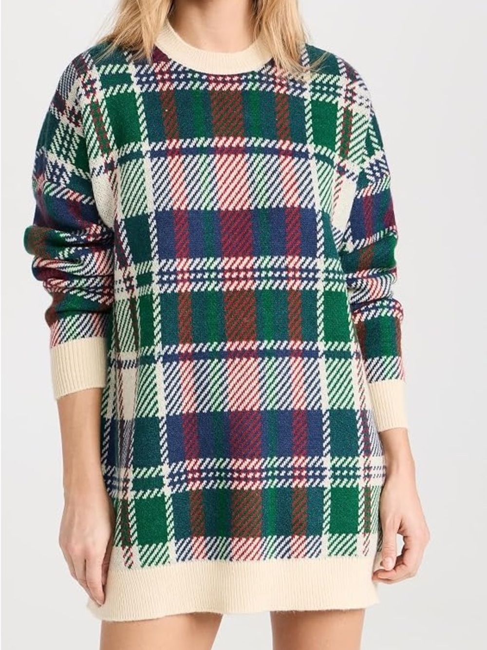 Show Me Your Mumu Ember Tunic Sweater Holiday Plaid Size Small